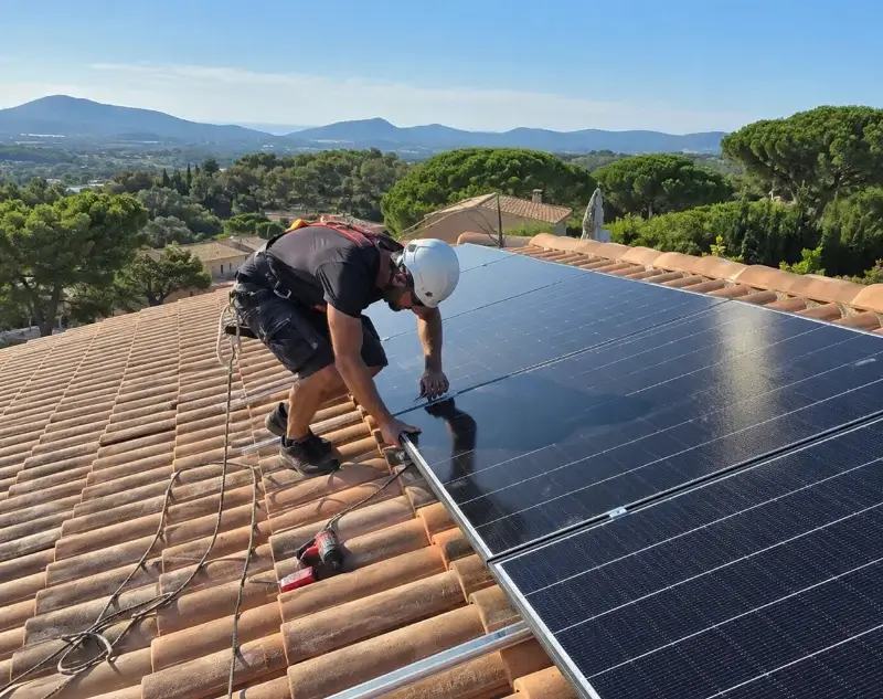 Installateur panneaux solaires Jarzé Villages — pose photovoltaïque sur toiture